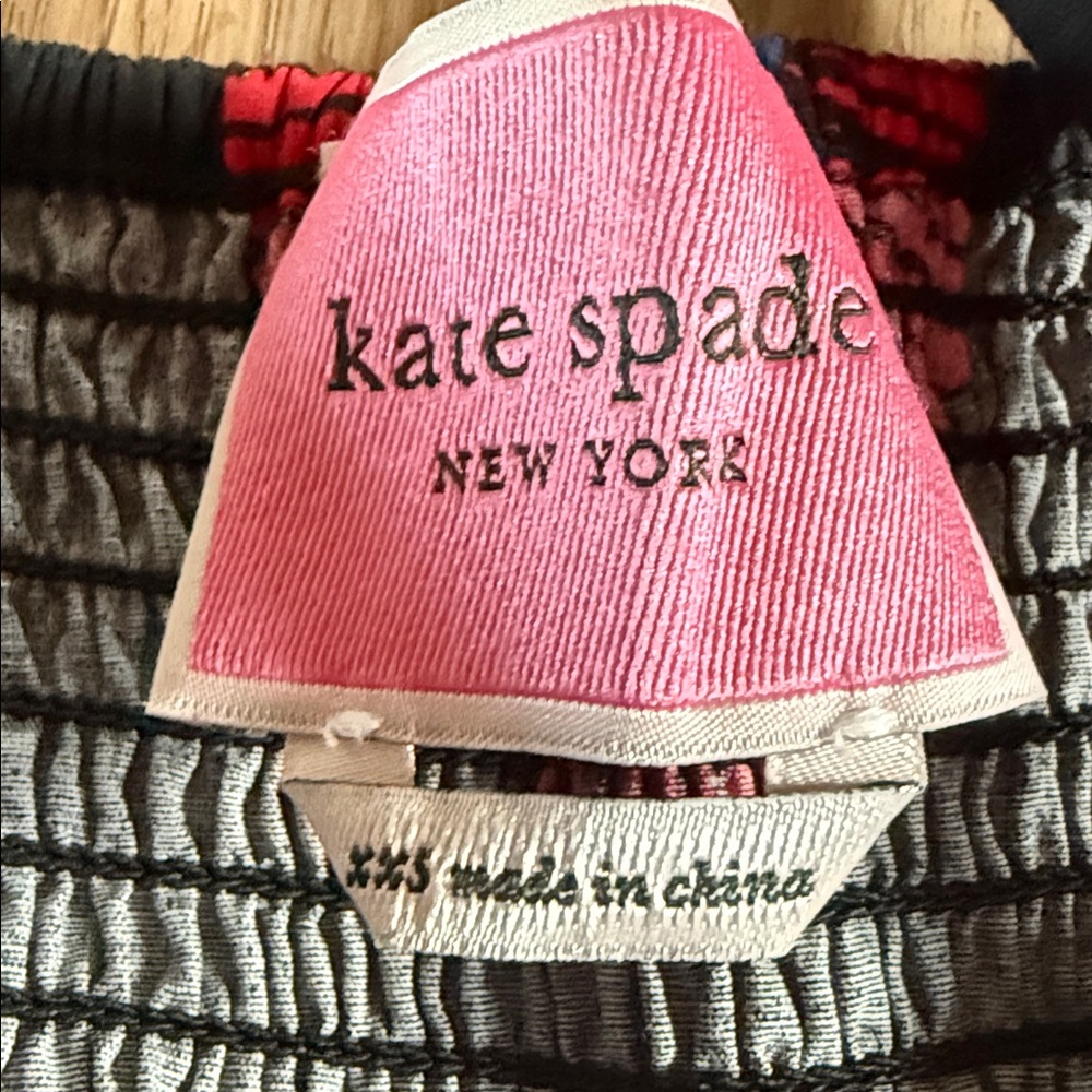 Kate Spade Black Dress with Blue and Red Patterns - Picture 3 of 7